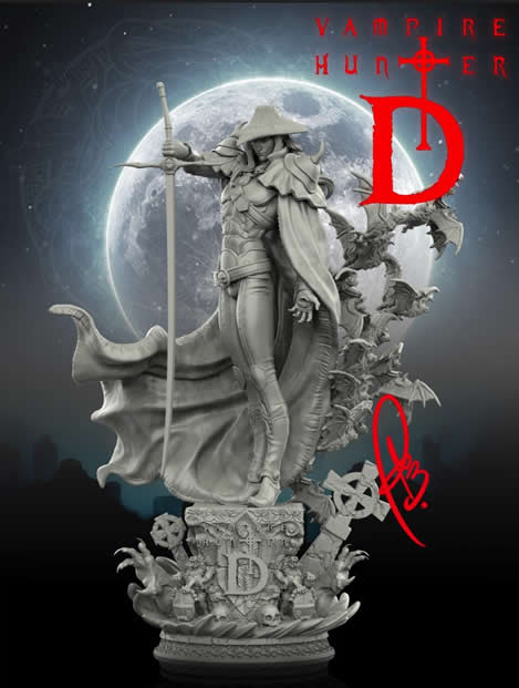 Vampire Hunter D Statue Stl File For 3d Print