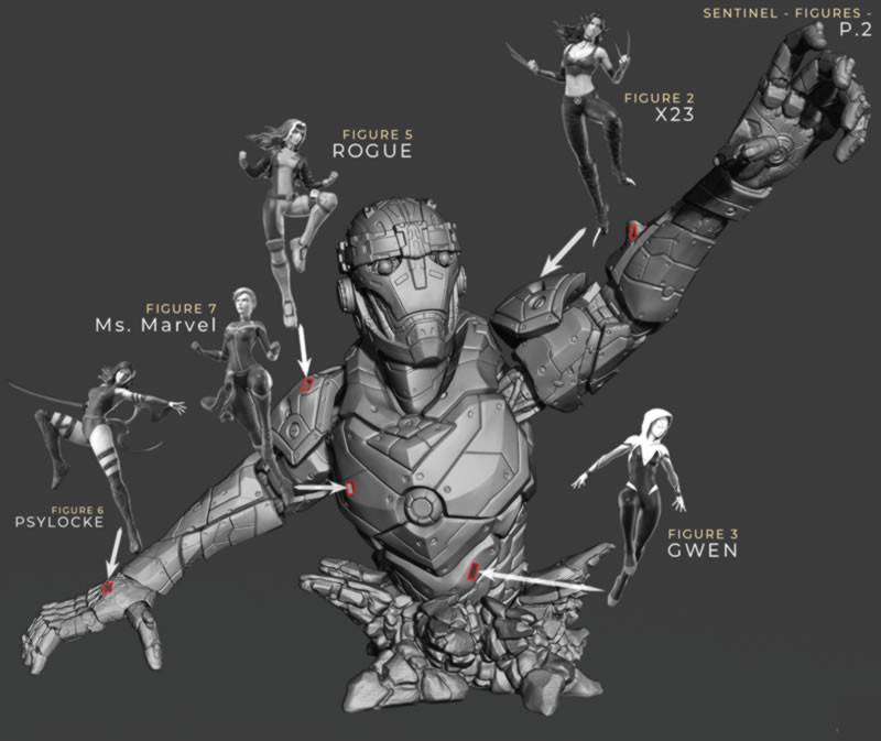 Sentinel Diorama - STL File for 3D Print