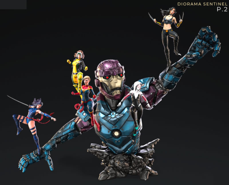 Sentinel Diorama - STL File for 3D Print