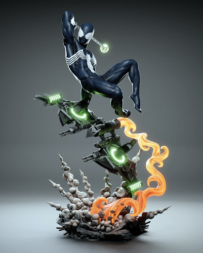 Spiderman Statue - STL File 3D Print