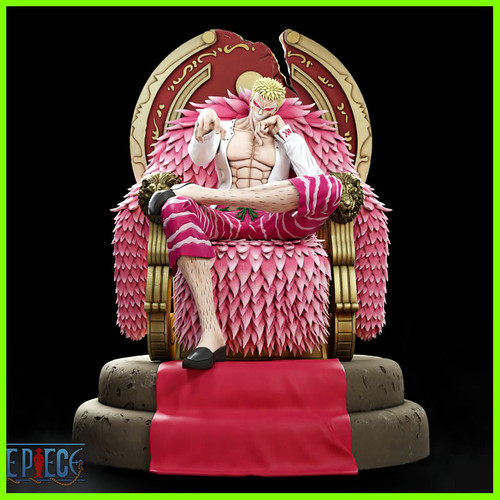 Donquixote Doflamingo One Piece Statue - STL File 3D Print - maco3d