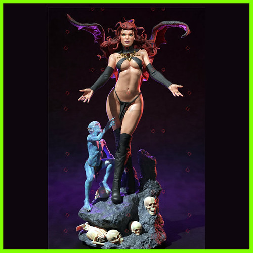 Madelyne Pryor Goblin Queen Statue - STL File 3D Print - maco3d