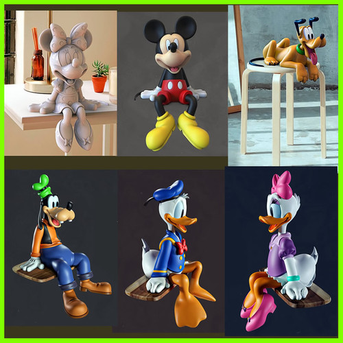 Mickey Minnie and Friends - STL File 3D Print - maco3d