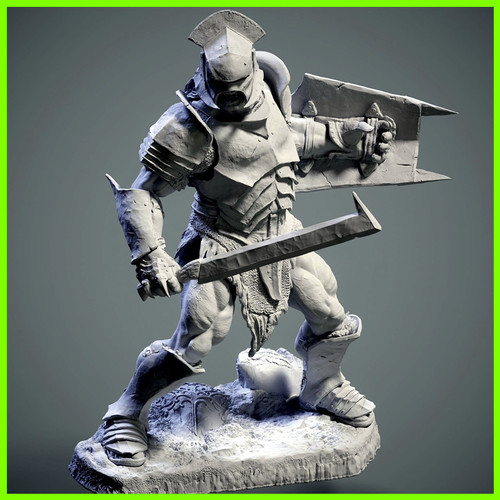 Uruk-hai The Lord of the Rings - STL File 3D Print - maco3d