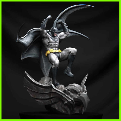Batman The Dark Knight Statue - STL File 3D Print - maco3d
