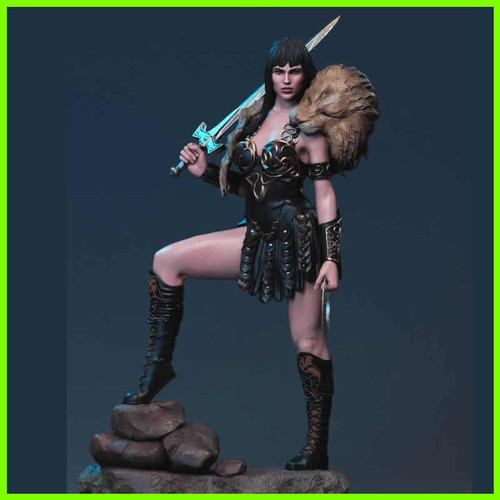 Xena Warrior Princess Statue - STL File 3D Print - maco3d