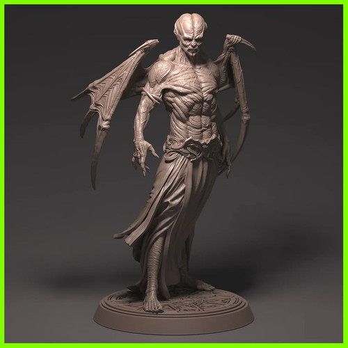 Vampire Statue - STL File 3D Print - maco3d