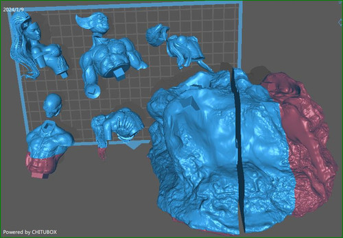 Apocalypse X-Men Diorama - STL File 3D Print