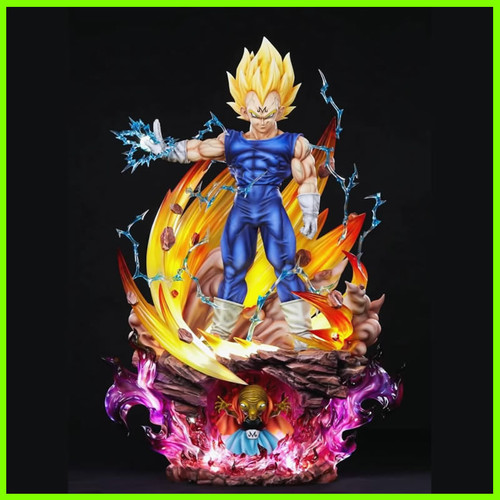 Majin Vegeta and Babidi Dragon Ball Z Statue - STL File 3D Print - maco3d