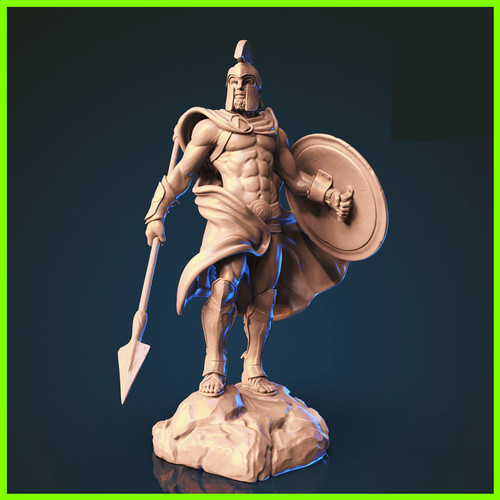 Aristos Gladiator Statue - STL File 3D Print - maco3d