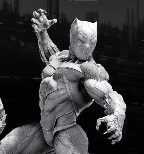 Black Panther Statue - STL File 3D Print