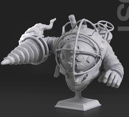 Big Daddy BioShock Statue - STL File 3D Print