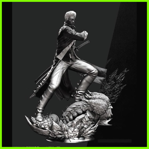 Vergil Devil May Cry Statue - STL File 3D Print - maco3d