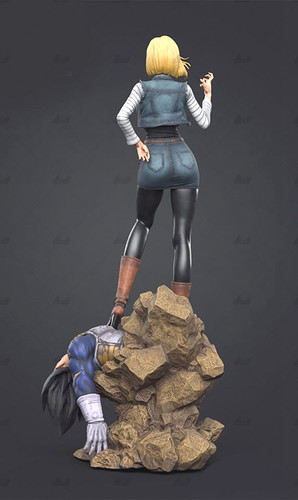 Android 18 Dragon Ball Z - STL File for 3D Print