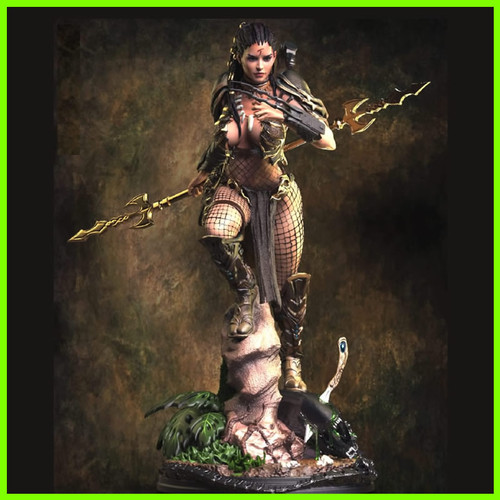 Machiko Noguchi Predator Statue - STL File 3D Print - maco3d