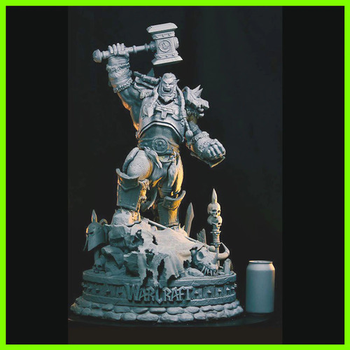 Thrall Orc Warcraft - STL File for 3D Print - maco3d