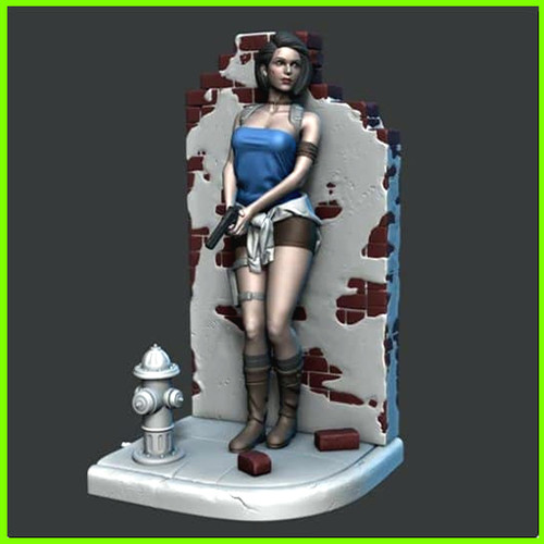 Jill Valentine Resident Evil - STL File for 3D Print - maco3d