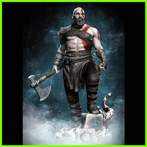 Kratos God of War - STL File for 3D Print - maco3d