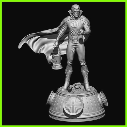 Green Lantern Alan Scott - STL File for 3D Print - maco3d