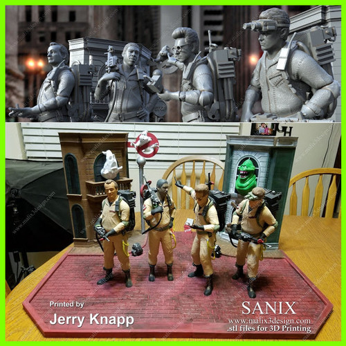 Ghostbusters Diorama - STL File for 3D Print - maco3d