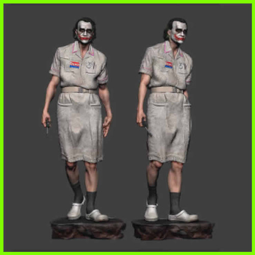 Joker Nurse Heath Ledger - STL File for 3D Print - maco3d