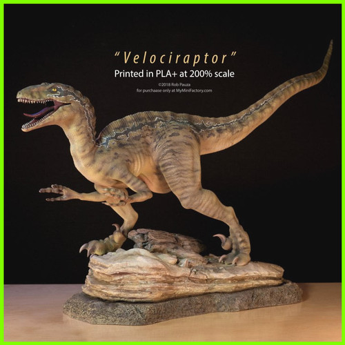 Velociraptor Jurassic Park - STL File for 3D Print - maco3d