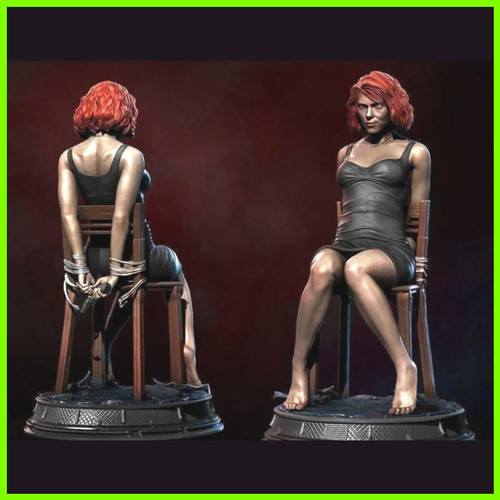 Black Widow Scarlett Johansson - STL File for 3D Print - maco3d