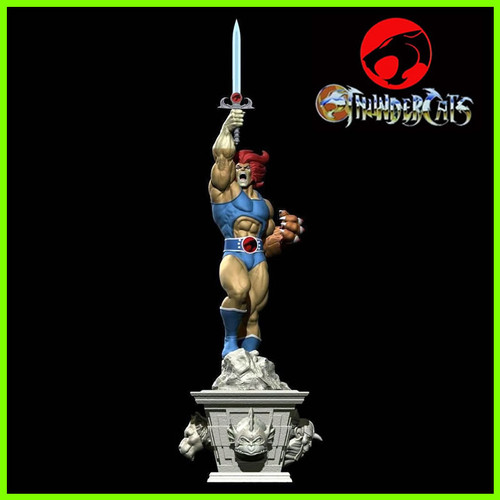 Lion-O ThunderCats Statue - STL File for 3D Print - maco3d