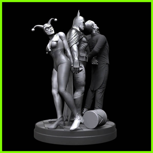 Batman Interrupted - STL File for 3D Print - maco3d