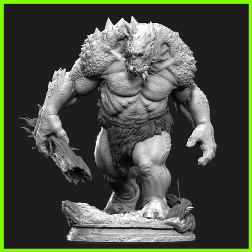 Troll Statue - STL File for 3D Print - maco3d