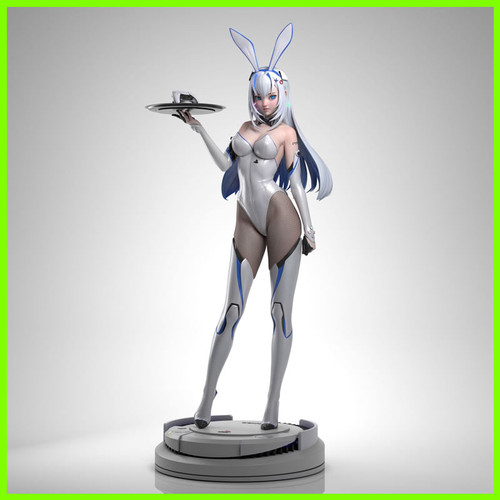 PlayStation PS5 Bunny Girl Statue - STL File for 3D Print - maco3d