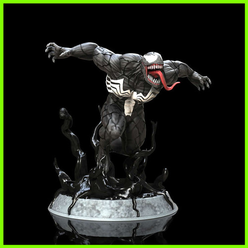 Venom Statue - STL File for 3D Print - maco3d