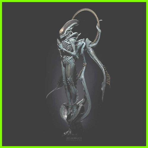Alien Xenomorph Statue - STL File for 3D Print - maco3d