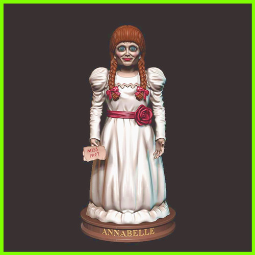Annabelle Horror Statue - STL File for 3D Print - maco3d
