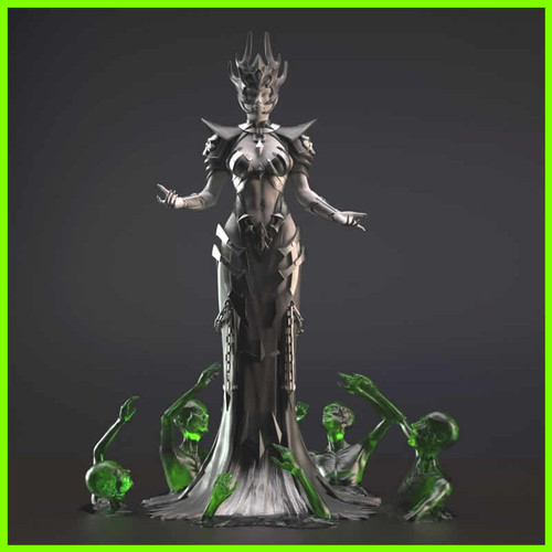 Neycrom The Priestess of Death - STL File for 3D Print - maco3d