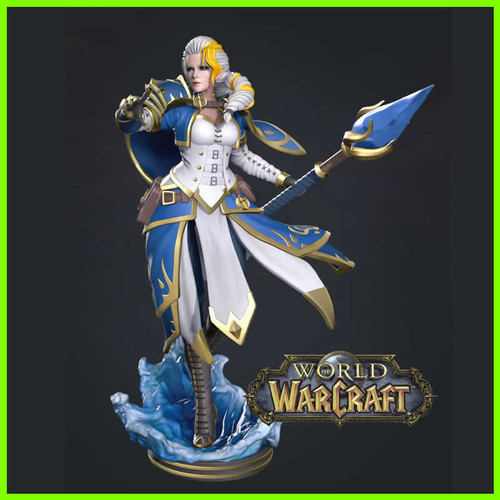 Jaina Proudmoore Warcraft Statue - STL File for 3D Print - maco3d