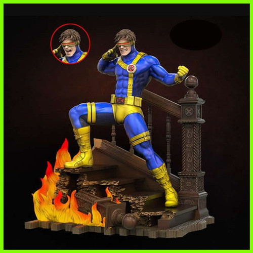 Cyclops X-Men Scott Summers - STL File for 3D Print - maco3d