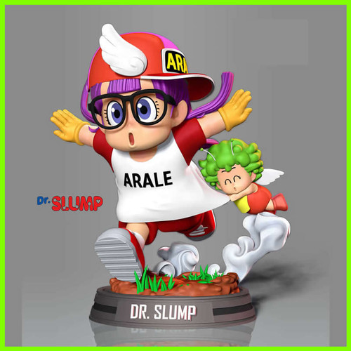 Dr. Slump Arale Statue - STL File for 3D Print - maco3d