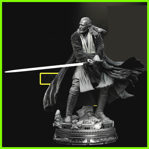 Quin Gon Jinn Star Wars - STL File for 3D Print - maco3d