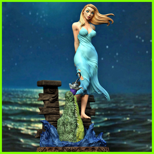 Wendy Darling Peter Pan Statue - STL File 3D Print - maco3d