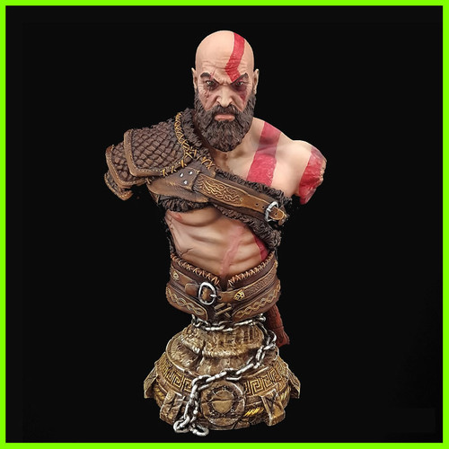 Kratos Bust God of War - STL File 3D Print - maco3d