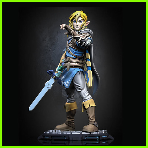 Link Zelda Statue - STL File 3D Print - maco3d