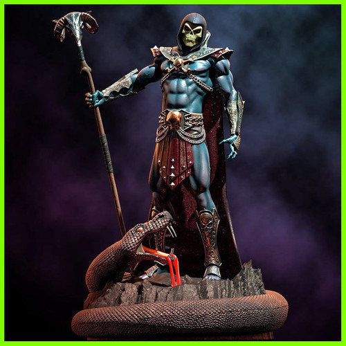 Skeletor He-Man Statue - STL File 3D Print - maco3d