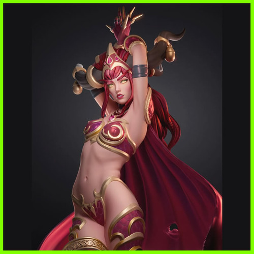 Alexstrasza Statue - STL File 3D Print - maco3d