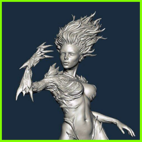 Witchblade - STL File for 3D Print - maco3d