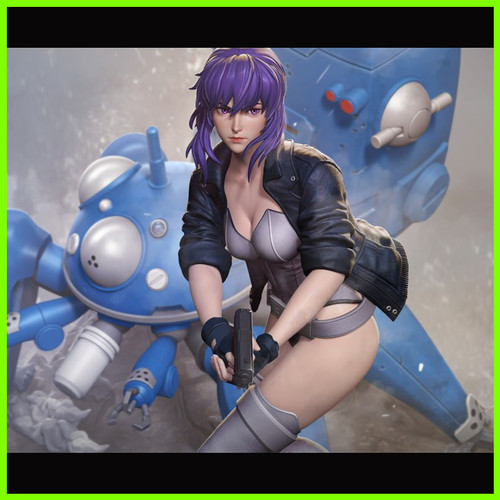 Motoko Ghost in the Shell Statue - STL File 3D Print - maco3d