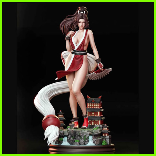 Mai Shiranui KOF Statue - STL File 3D Print - maco3d