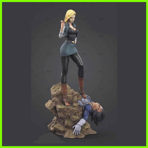 Android 18 Dragon Ball Z - STL File for 3D Print - maco3d