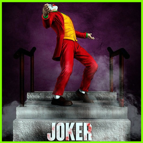 Joker on Stair Scene - STL File for 3D Print - maco3d