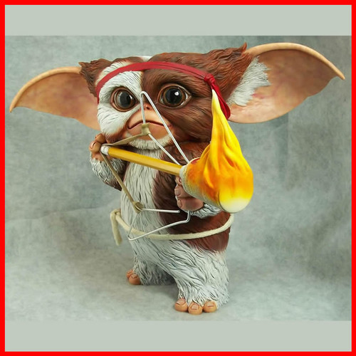 Gizmo Gremlins as Rambo Life Size 1/1 resin model kit figures - maco3d